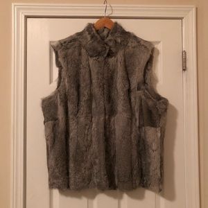 Michael Kors Plus Rabbit Fur Vest